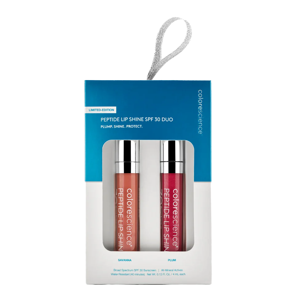 DUO PEPTIDE LIP SHINE SPF30 KIT DE 2 PIEZAS, SAVANNA Y PLUMP
